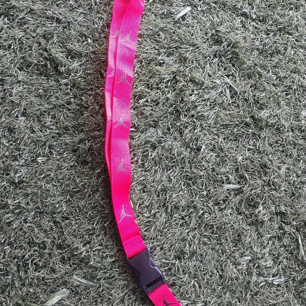 Red and black lanyard